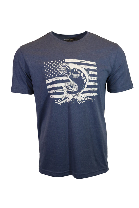 Salty Vintage T-Shirt "Patriot Bass"